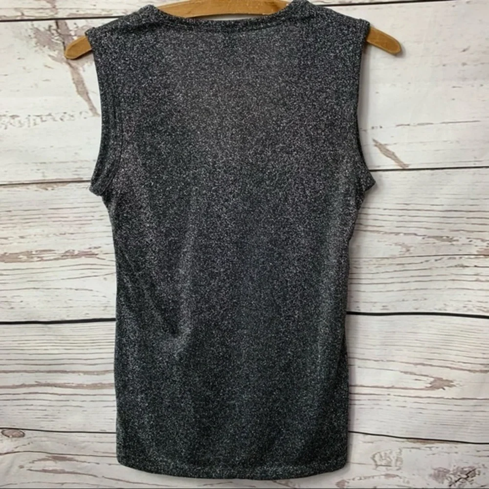 NWOT J. Crew Silver Metallic Tank Top